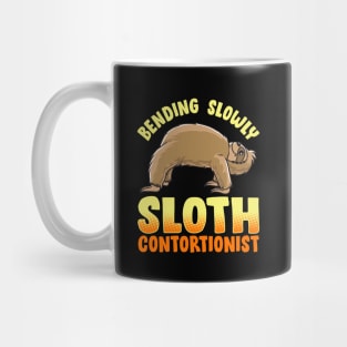 Funny Sloth Bending slowly sloth contortionist Yoga Gymnastics Mug